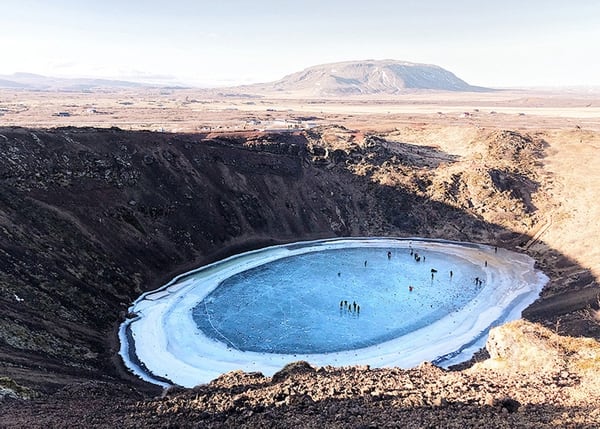 El tercer lugar fue para Naian Feng (China) con “The Kerid” (El Kerid). La imagen del lago de cráter volcánico en Islandia se tomó con un iPhone X.
