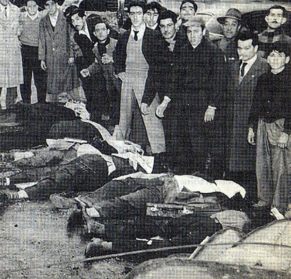 Los cuerpos de las víctimas quedaron en el piso, en varias calles del centro porteño