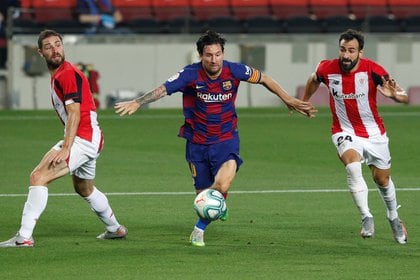 Messi fue la figura del partido pero no pudo marcar su gol 700 (Reuters)