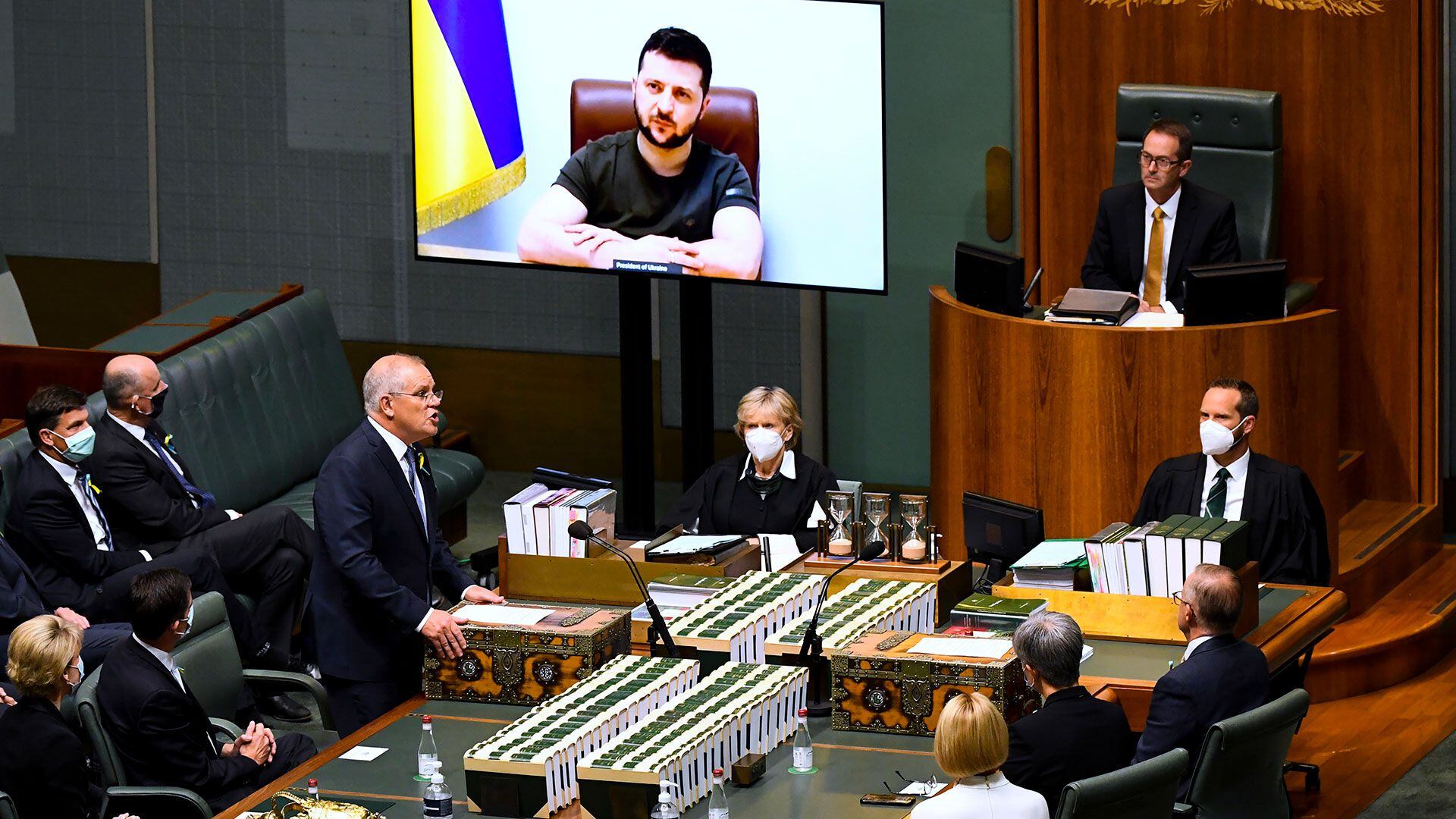 zelensky fala na austrália