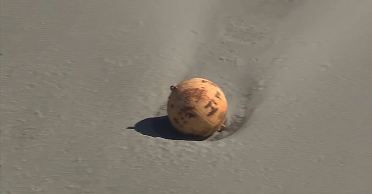 They found a mysterious giant iron ball on a beach in Japan