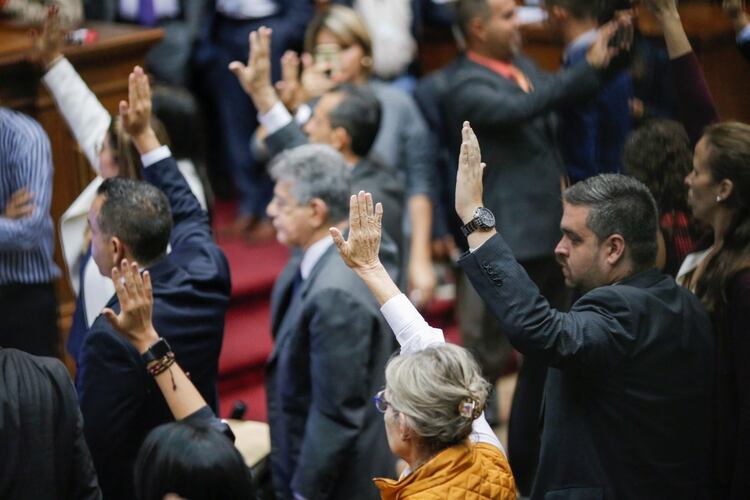 Los diputados opositores aprobaron por unanimidad los cambios en el Reglamento de Interior y de Debate (REUTERS/Manaure Quintero)