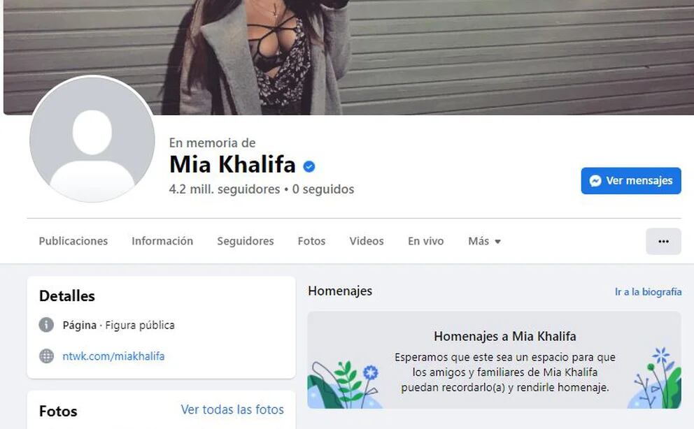 Mia Khalifa Nxnn Video - Mia Khalifa: quÃ© pasÃ³ con su cuenta de Facebook y por quÃ© la dieron por  muerta - Infobae