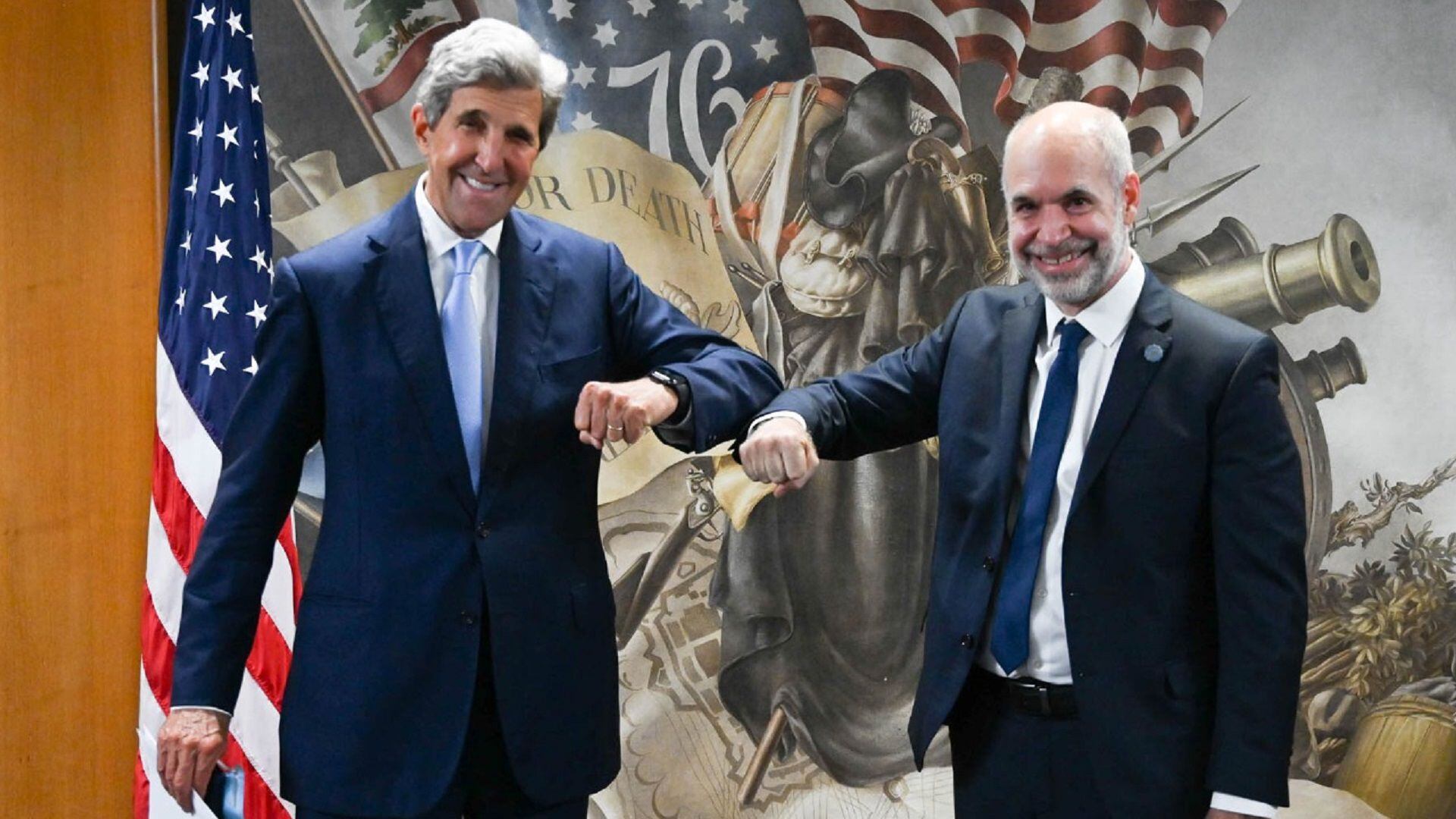 John Kerry e Horacio Rodriguez Larreta