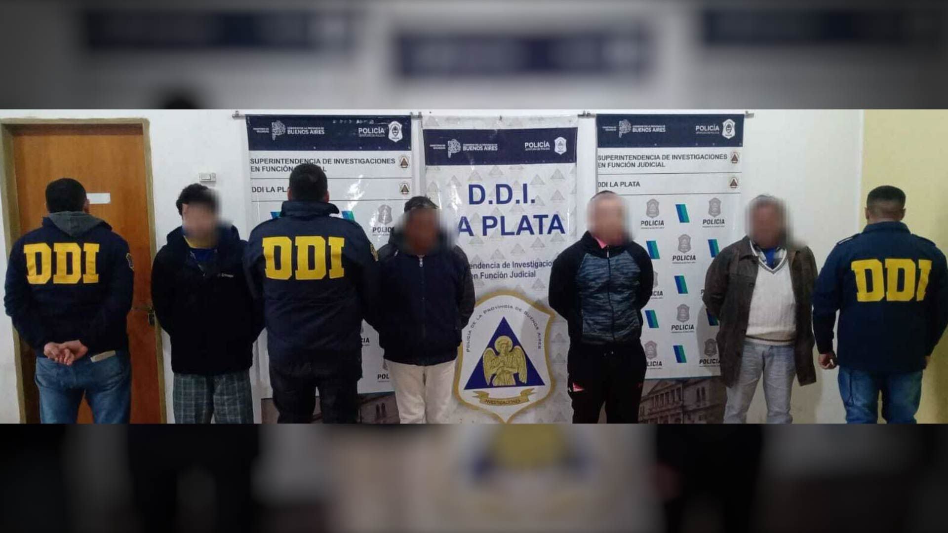 Parte de la banda de ladrones chilenos que fue desarticulada gracias al trabajo conjunto de los fiscales Juan Cruz Condomi Alcorta y Carlos Hassan, personal de la Policía Federal Argentina (PFA) y la DDI de La Plata. 