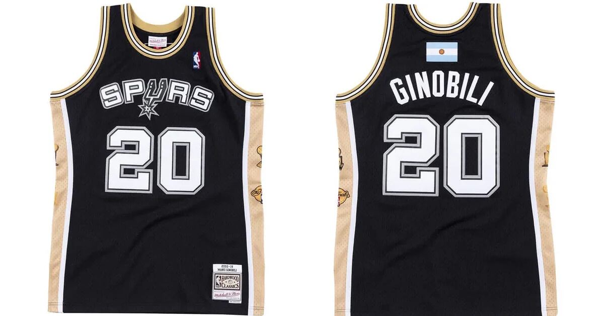 Cuánto cuesta la camiseta vende NBA honor al retiro de la 20 de Ginóbili -