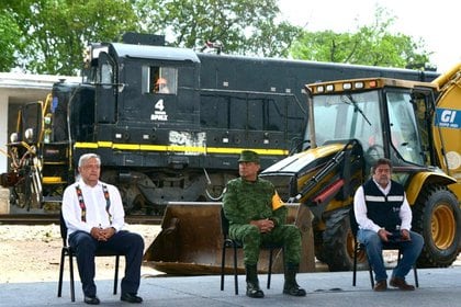 AMLO en la ceremonia de arranque de obras del Tren Maya (Foto: Cortesía de Presidencia de México)