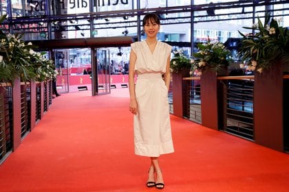 Kim Min-hee en el estreno de “The Woman Who Ran” en Berlín el 25 de febrero de 2020. REUTERS/Michele Tantussi
