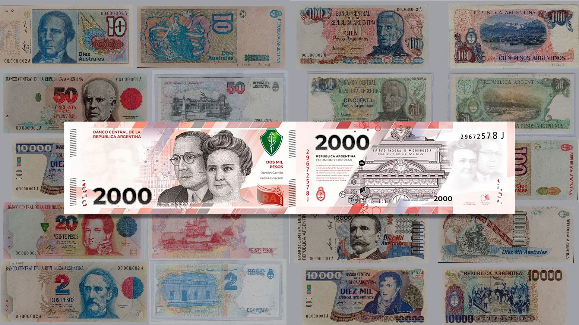 Billete argentina 2000 pesos