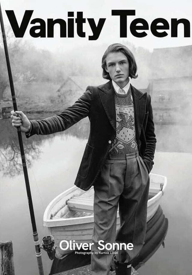 Oliver Sonne en portada de la mundialmente conocida revista Vogue en su edición juvenil - Crédito: Vogue