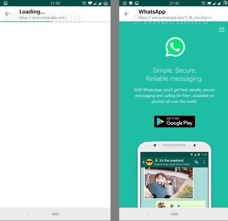 El navegador de WhatsApp prometeÂ en proteger tu historial(Foto: WABetainfo)