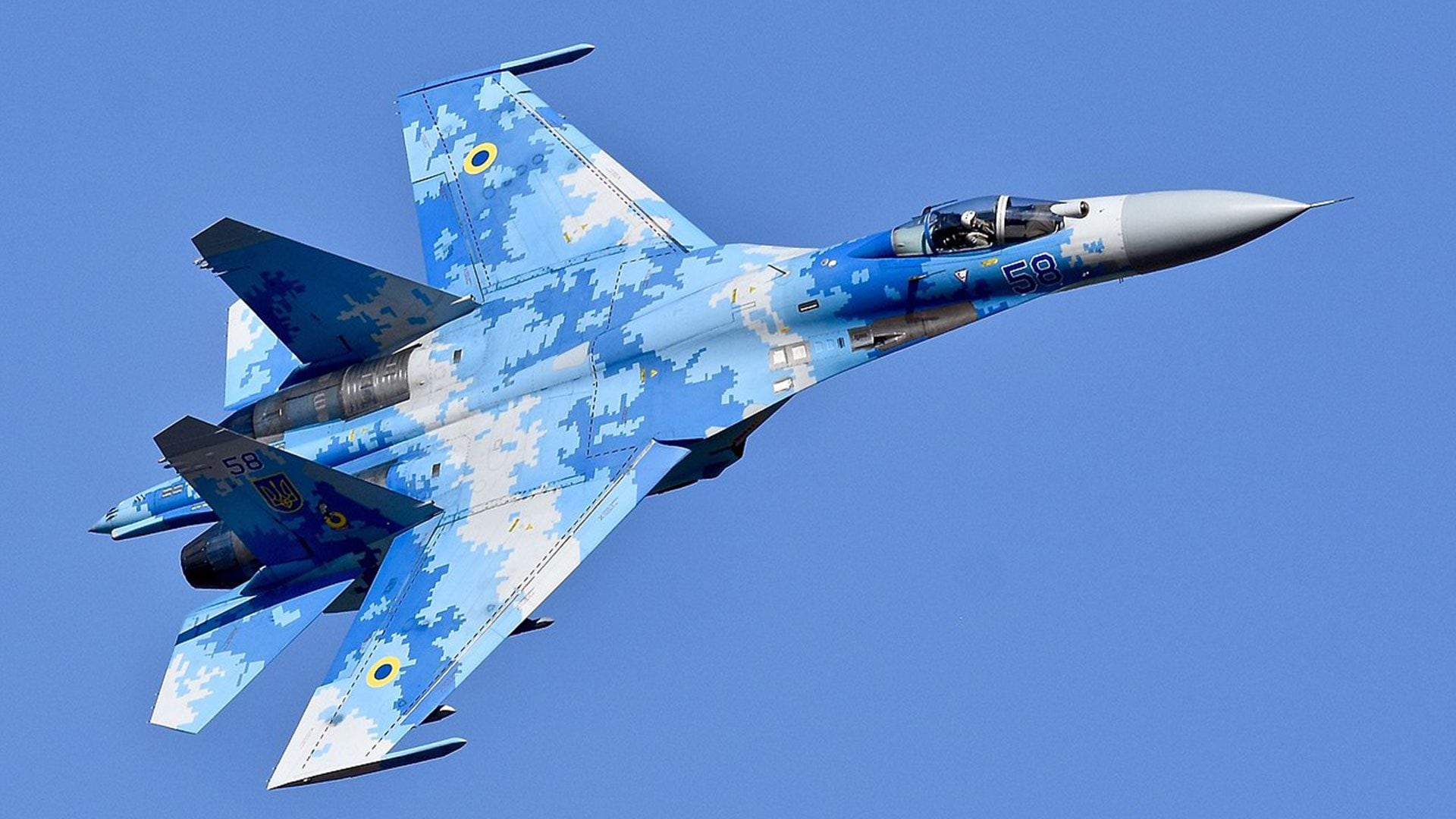 El caza ruso Su-27 Flanker, el modelo de avión con el que dispararon los misiles contra la aeronave británica. Captura