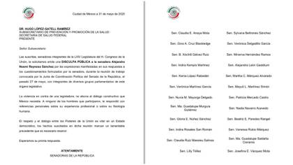 Fueron 24 senadoras las que solicitaron una disculpa pública a López-Gatell (Foto: Especial)