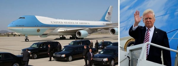 El Boeing 747 â€œAir Force Oneâ€ de Donald Trump, presidente de Estados Unidos
