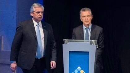 Alberto Fernández y Mauricio Macri (Adrián Escandar)