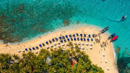 Playa Jhonny Cay, en la isla de San Andrés.  Shutterstock. 