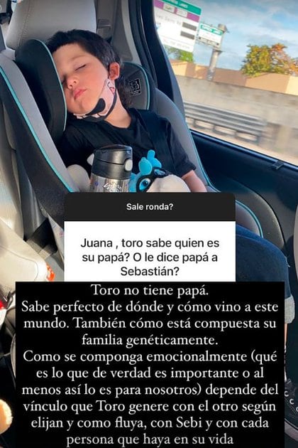 Juana Repetto contó cómo le explicó a su hijo que no tiene papá (Foto: Instagram @juanarepettook)
