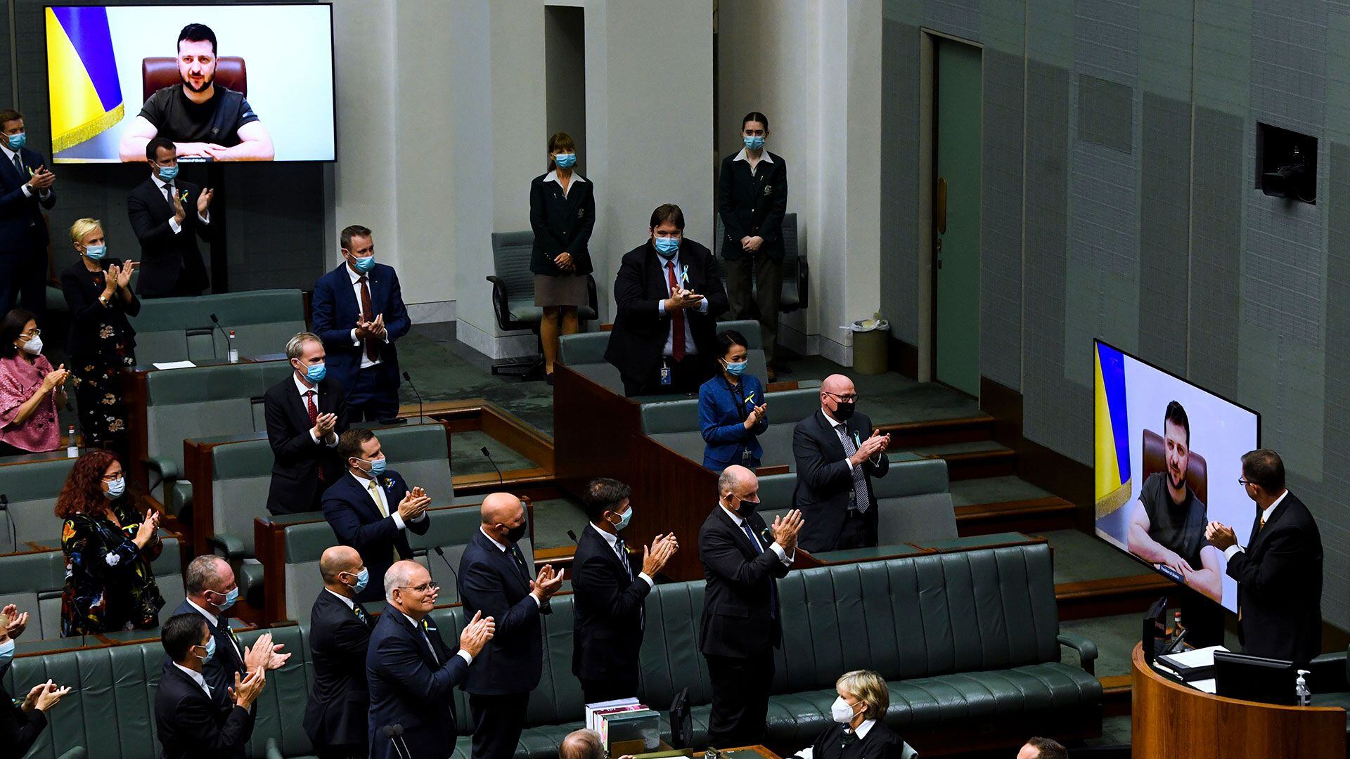 zelensky fala na austrália