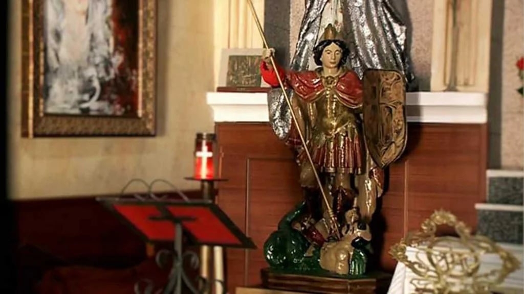 La obra está expuesta en la iglesia Ermita del Humilladero, en Peñarda de Bracamonte
