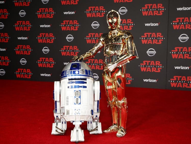 C3PO y R2-D2, dos de los personajes más queridos, han salido en todas las películas de la saga (Foto: Reuters)