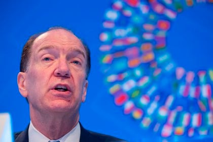 El presidente del Banco Mundial, David Malpass.