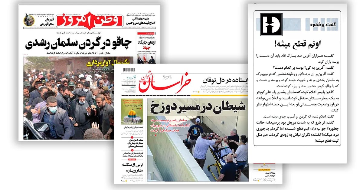 I media iraniani hanno elogiato l’attacco a Salman Rushdie: “Congratulazioni all’uomo che ha distrutto il collo del nemico di Dio”.