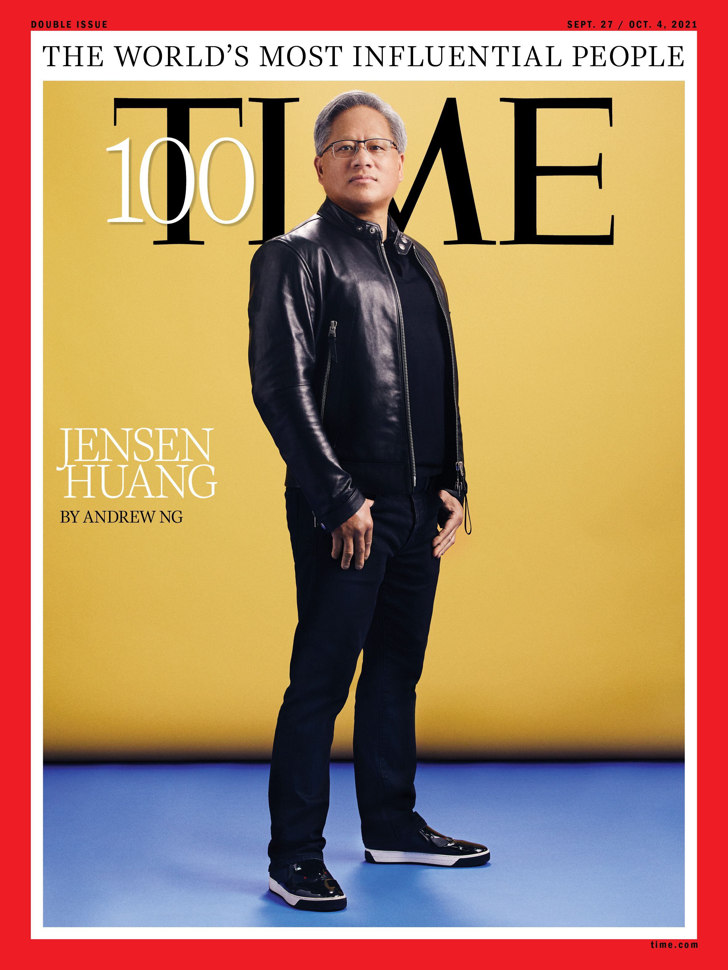 Jensen Huang apareció en la portada de TIME de las personalidades más influyentes del mundo en 2021 