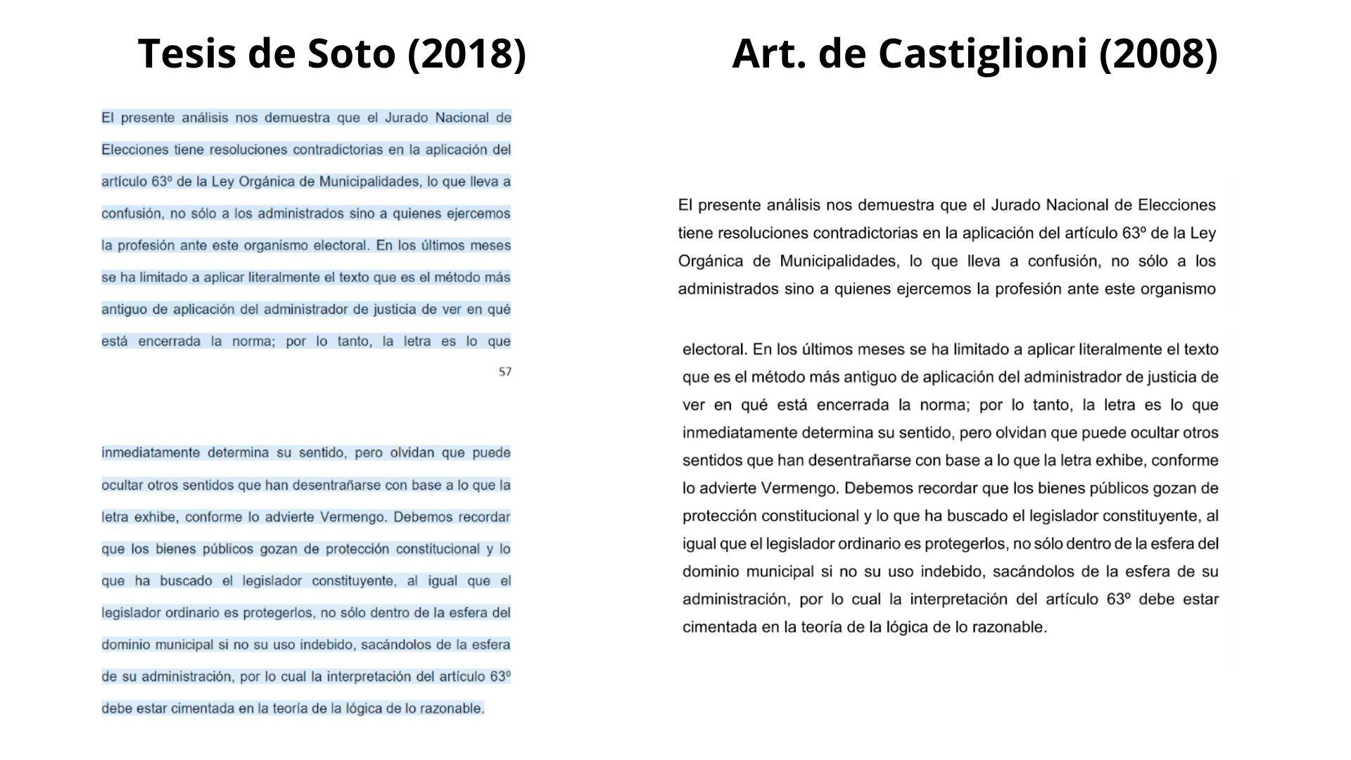 Infobae Perú detectó el plagio de párrafos completos en la tesis doctoral de Alejandro Soto. (Composición)