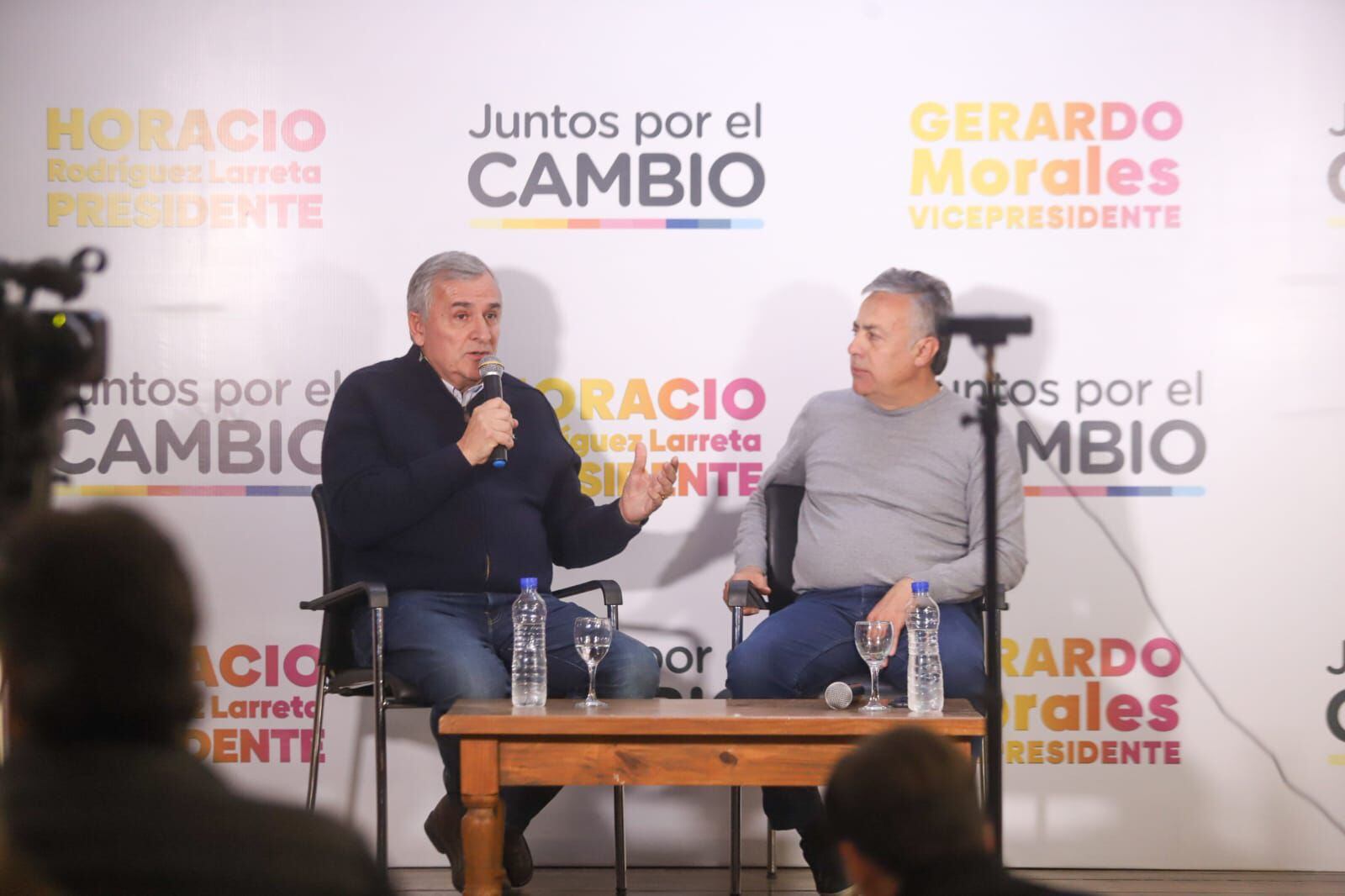 Gerardo Morales viajó a Mendoza para apoyar a Alfredo Cornejo en su campaña electoral