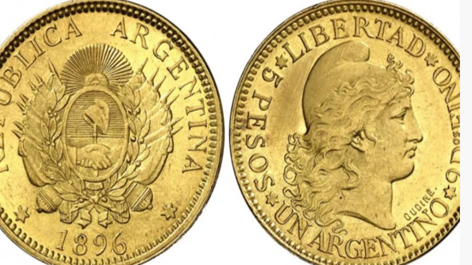 moneda oro argentina 5 pesos