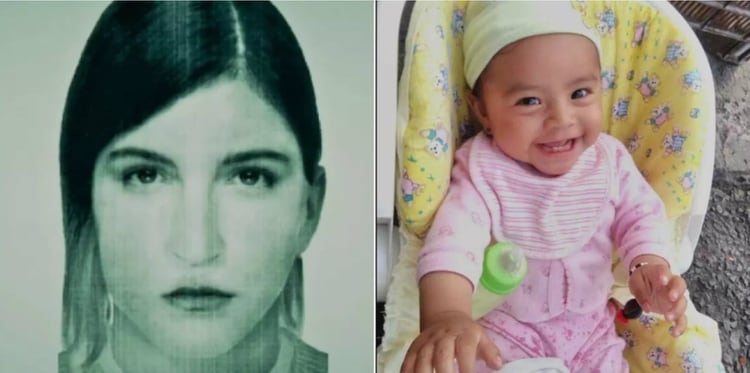 Una niña de ocho meses es buscada en todo el país. La menor fue robada fuera del Hospital General de la Ciudad de México por una mujer de quien ya existe un retrato hablado Foto: Especial