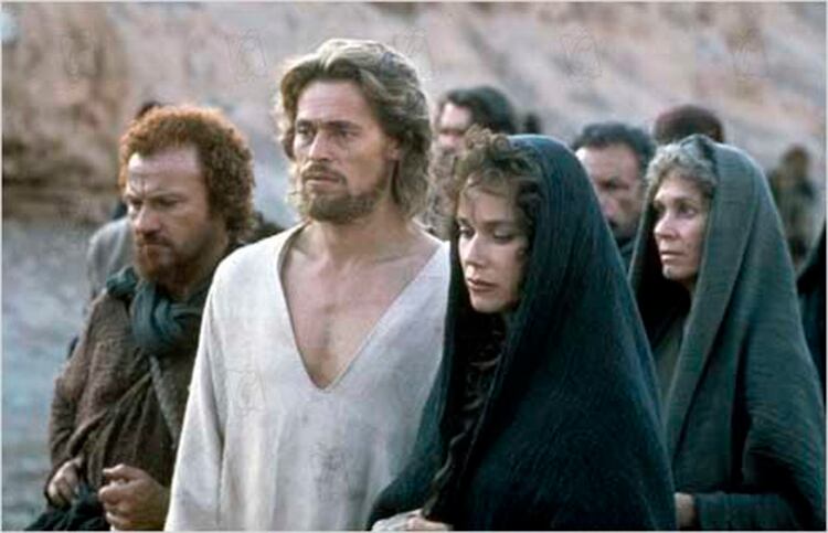 Jesús y María Magdalena (Willem Dafoe y Barbara Hershey) en el film de Martin Scorsese “La última tentación de Cristo”