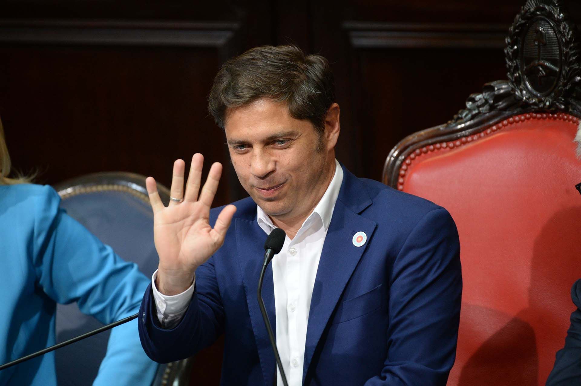 Kicillof habla ante la Asamblea Legislativa en la provincia de Buenos Aires