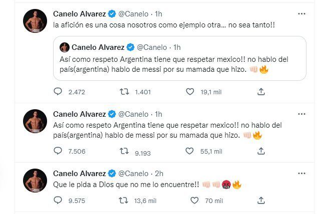 Canelo Álvarez "amenazó" a Messi