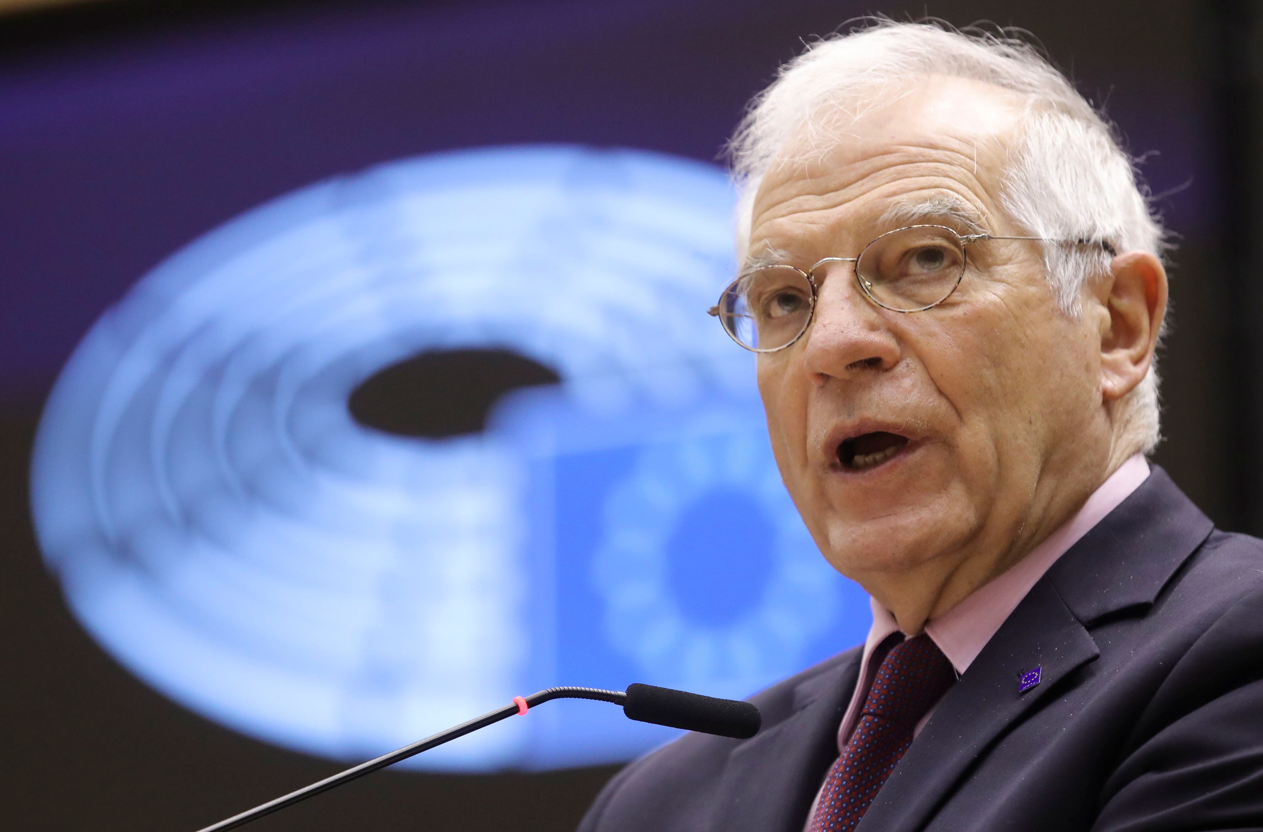 el Alto Representante de la UE para Política Exterior, Josep Borrell. (EFE/EPA/OLIVIER HOSLET) 