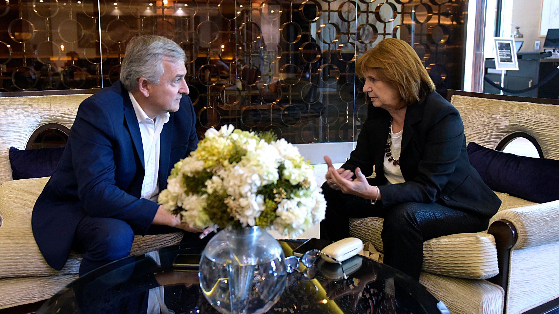 Gerardo Morales juntos a Patricia Bullrich (Foto: Gustavo Gavotti)
