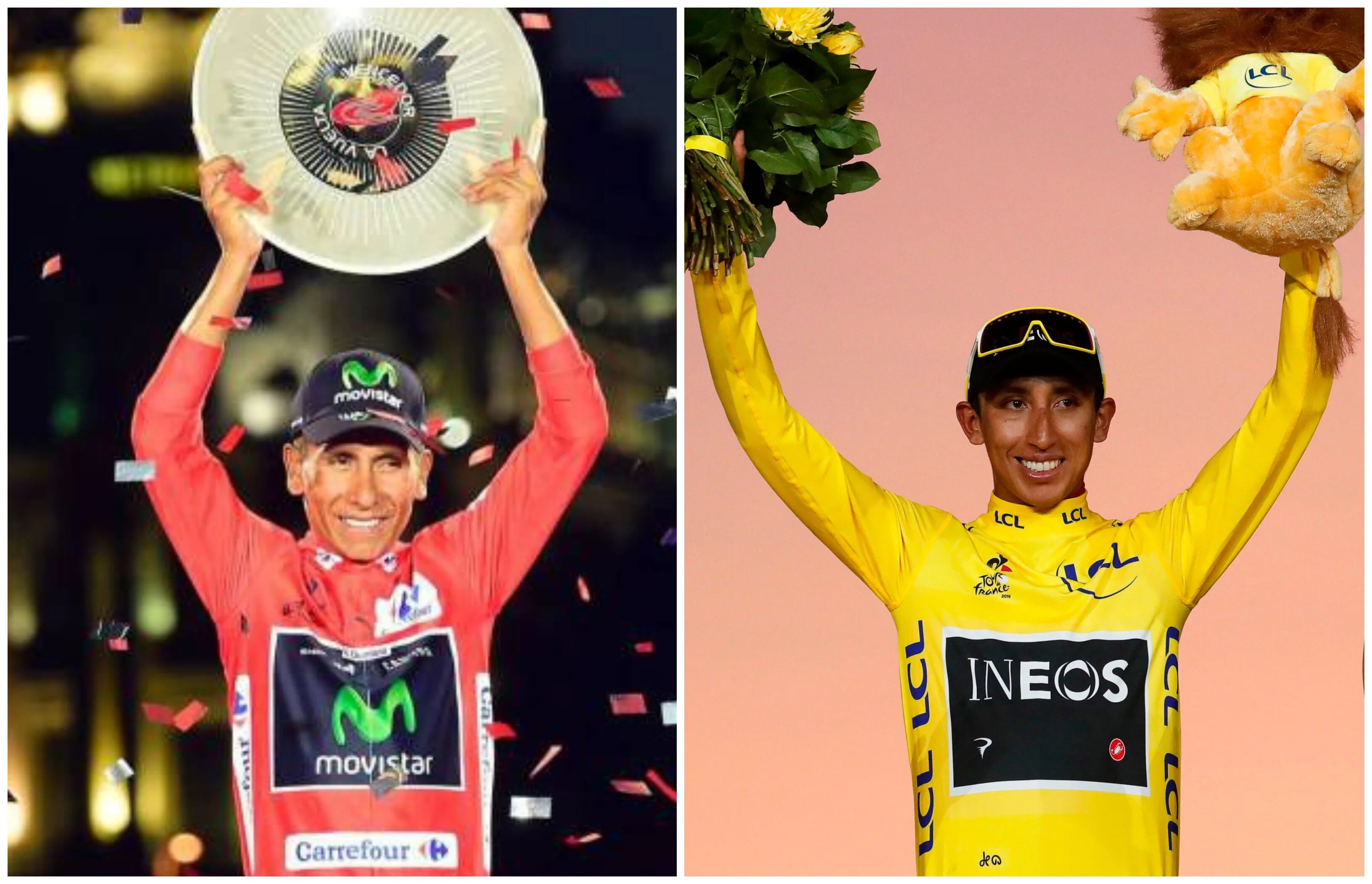 Egan Bernal y Nairo Quintana, entre los cinco mejores ciclistas del siglo XXI en grandes vueltas