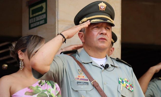 Coronel Alexander Castillo Marín, comandante de la Policía Metropolitana de Neiva - crédito Policía Nacional