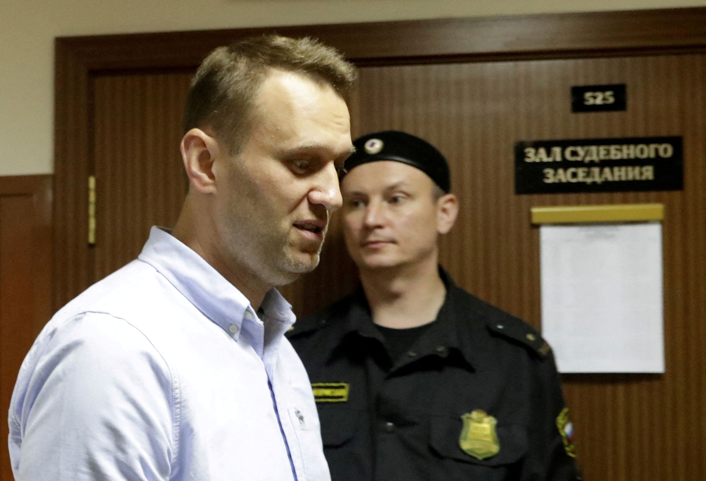Navalny en una audiencia en Moscú (Reuters)