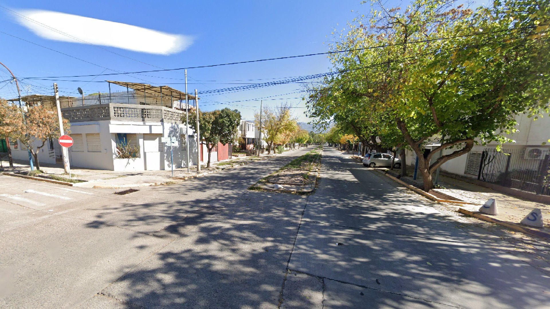 La zona en la que mataron a Mauro Marcelo Salcedo en Godoy Cruz, Mendoza