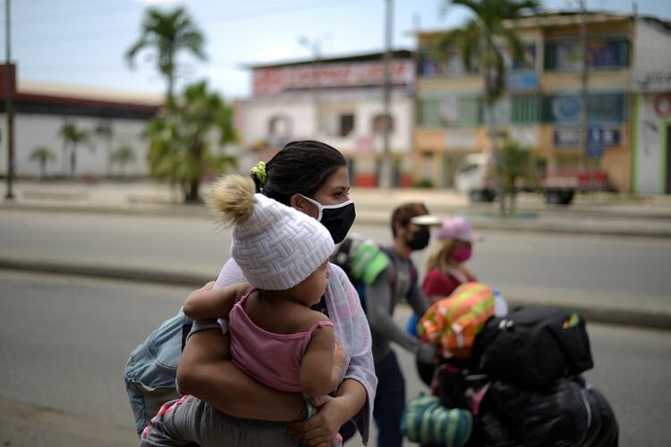 Migrantes venezolanos en Ecuador (REUTERS/Vicente Gaibor del Pino)