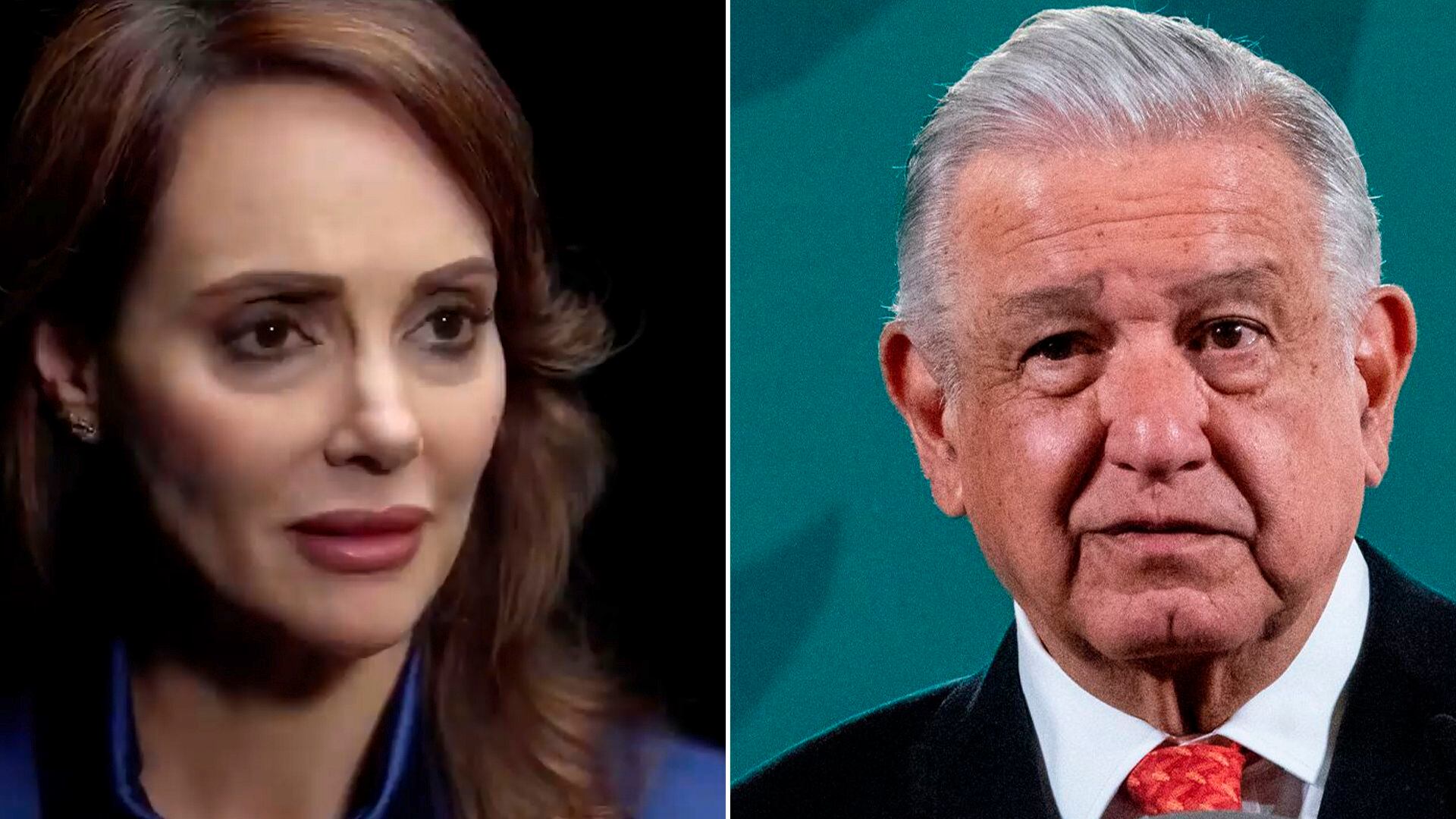 Lily Téllez y Amlo