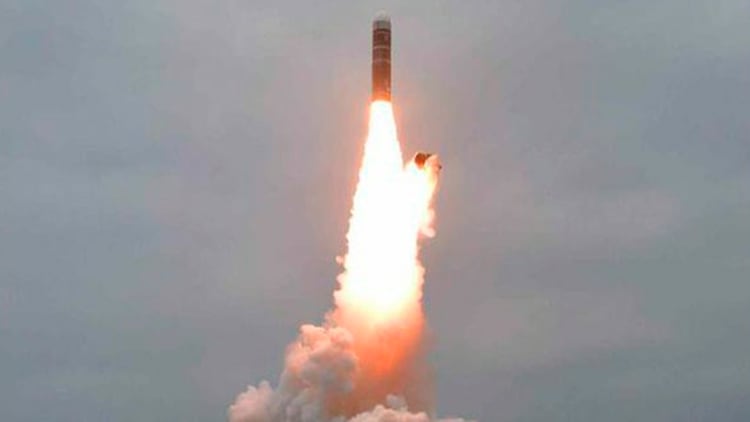 Se trata de la tercera versión del misil balístico mar-tierra Pukguksong (Estrella Polar)