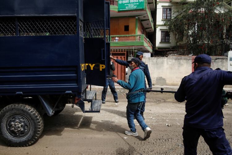 El arresto en Katmandú (Reuters)