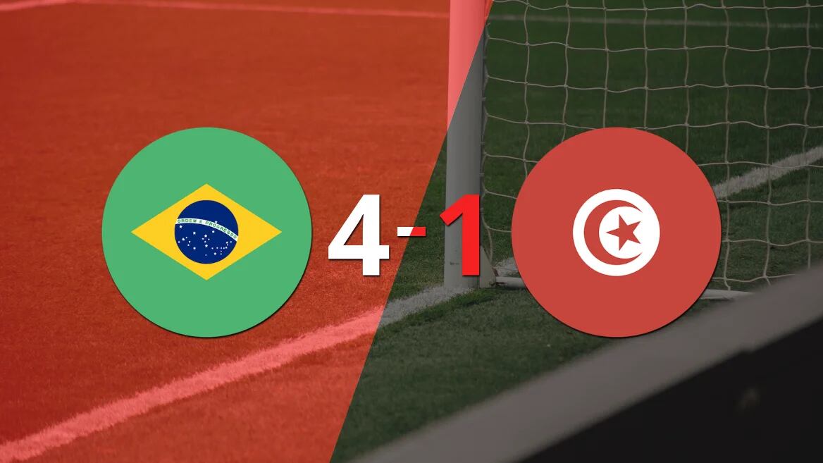 Túnez cayó con Brasil y no clasificó a Cuartos de Final