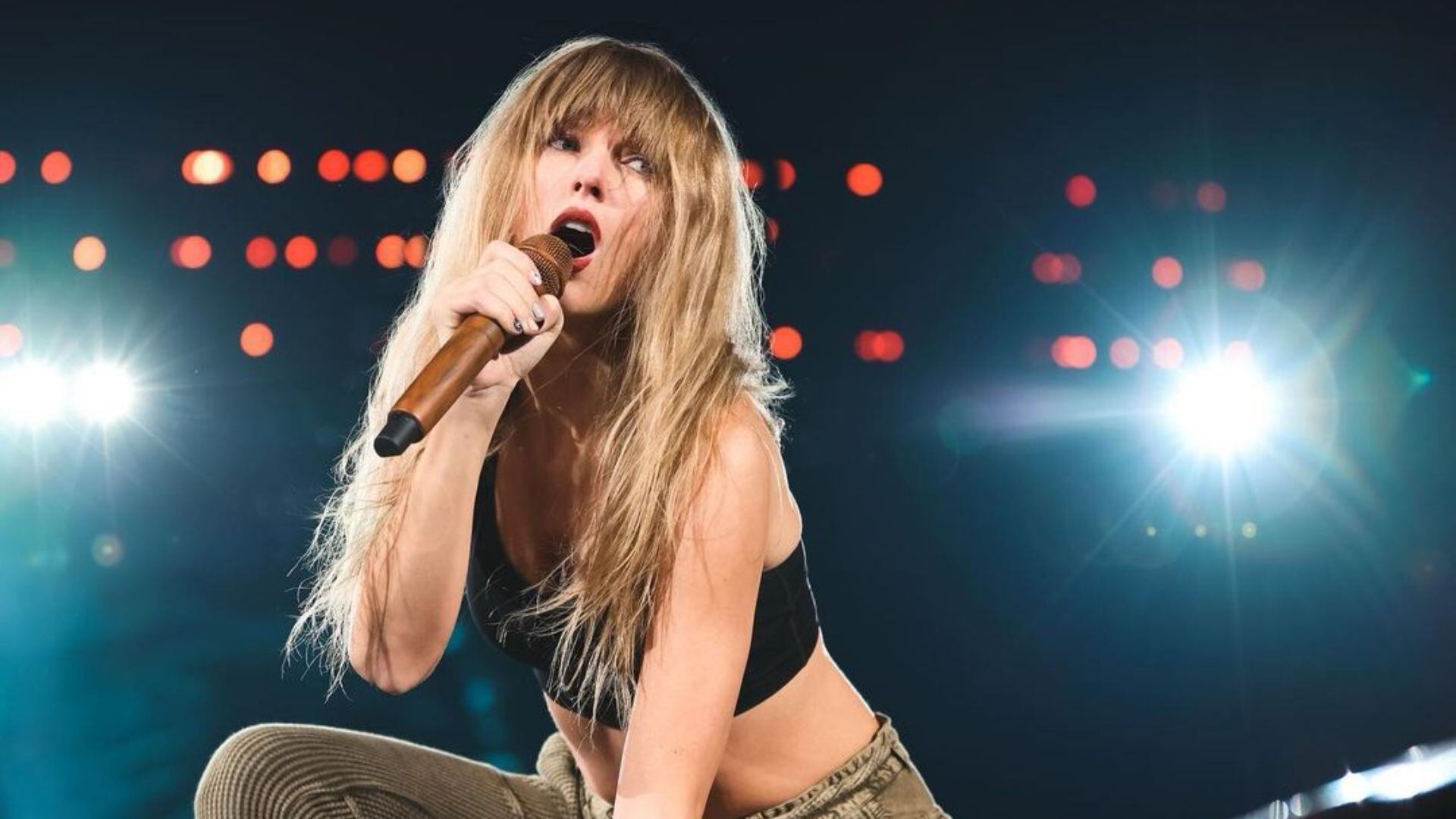 Taylor Swift en los ensayos generales de 'The Eras Tour'. (Instagram/@taylorswift)