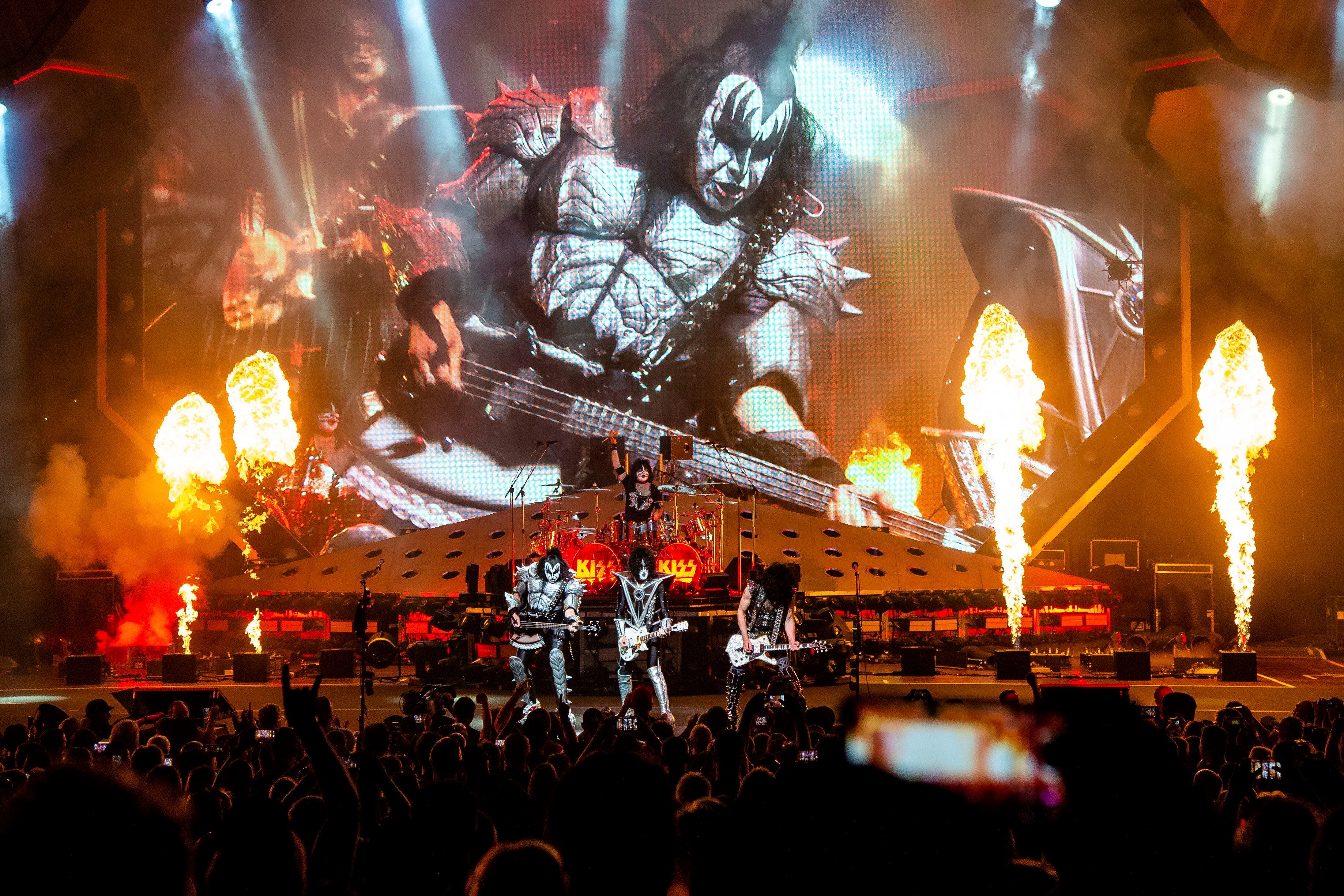El concierto marcó el regreso de Gene Simmons al escenario tras el concierto de despedida de Kiss en diciembre. (Créditos: Amy Harris/Invision/AP, archivo)