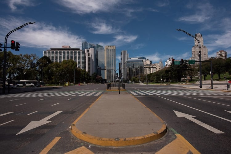 Buenos Aires vacía. Foto: Walter Carrera.