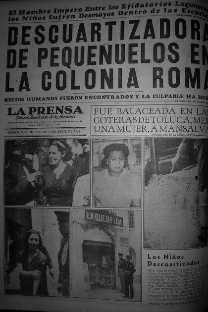 La aprehensión de Felícitas Sánchez ocupó planas enteras de los diarios.