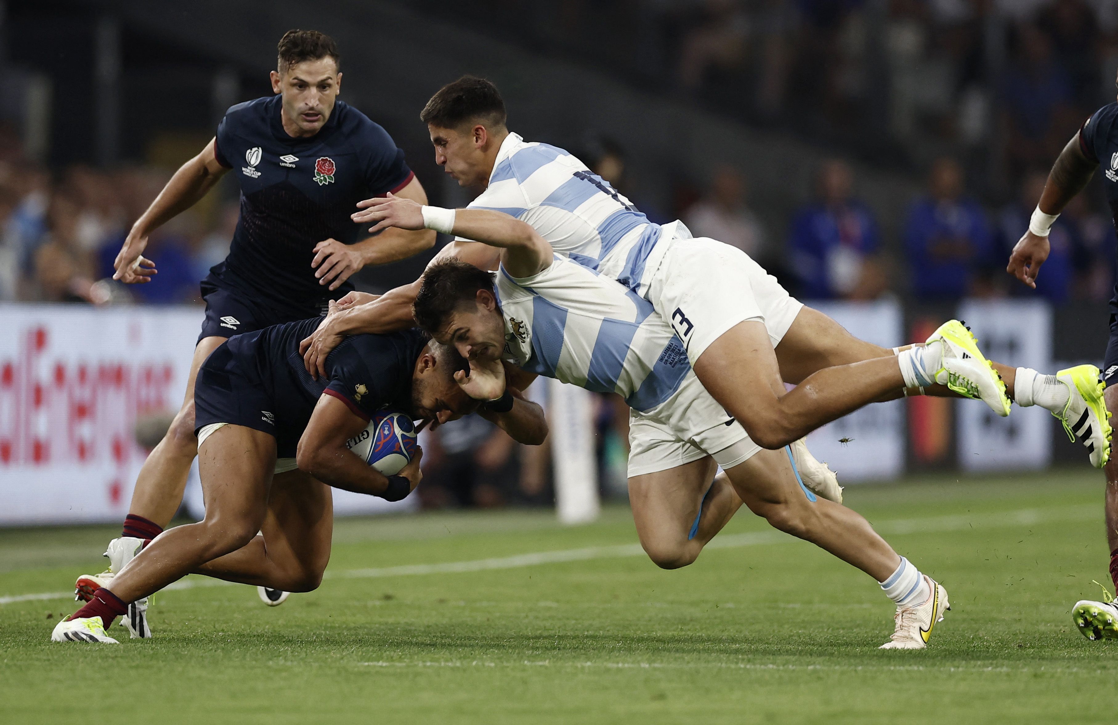 Argentina buscará la revancha de la derrota 27-10 que sufrió contra Inglaterra en fase de grupos (Reuters)